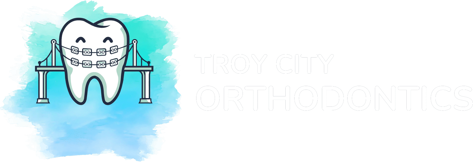 Troy City Orthodontics watercolor text logo | Troy City Orthodontics in Fall River, MA